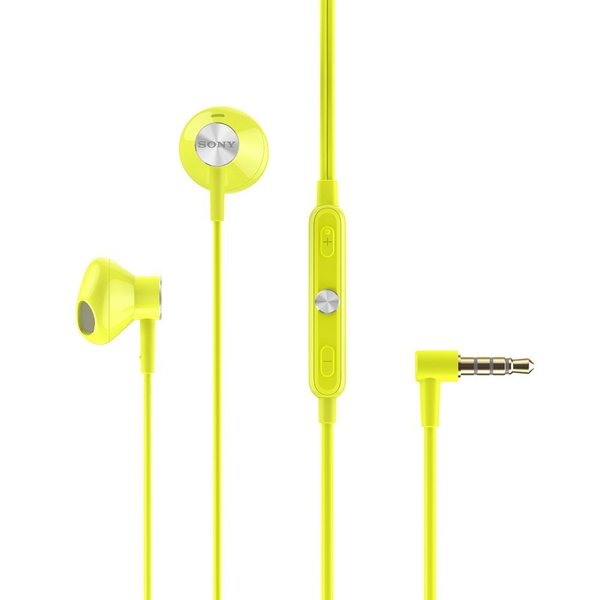 Ecouteurs oreillette Sony jaune