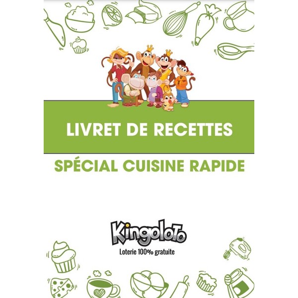 Carnet de recettes a imprimer - Cuisine rapide