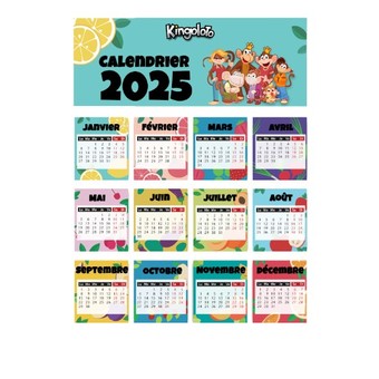 Calendrier 2025 ? imprimer