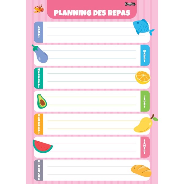 Planning des repas ? imprimer