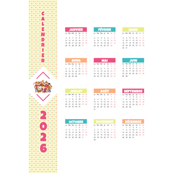 Calendrier 2026 ? imprimer